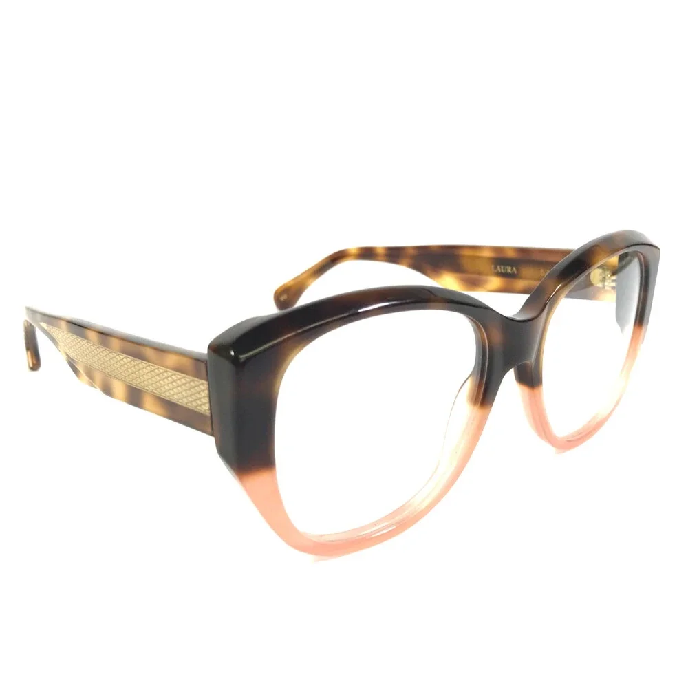 Alfred Kerbs Eyeglasses Frames LAURA HV Havana Tortoise Rose Pink 53-18-143